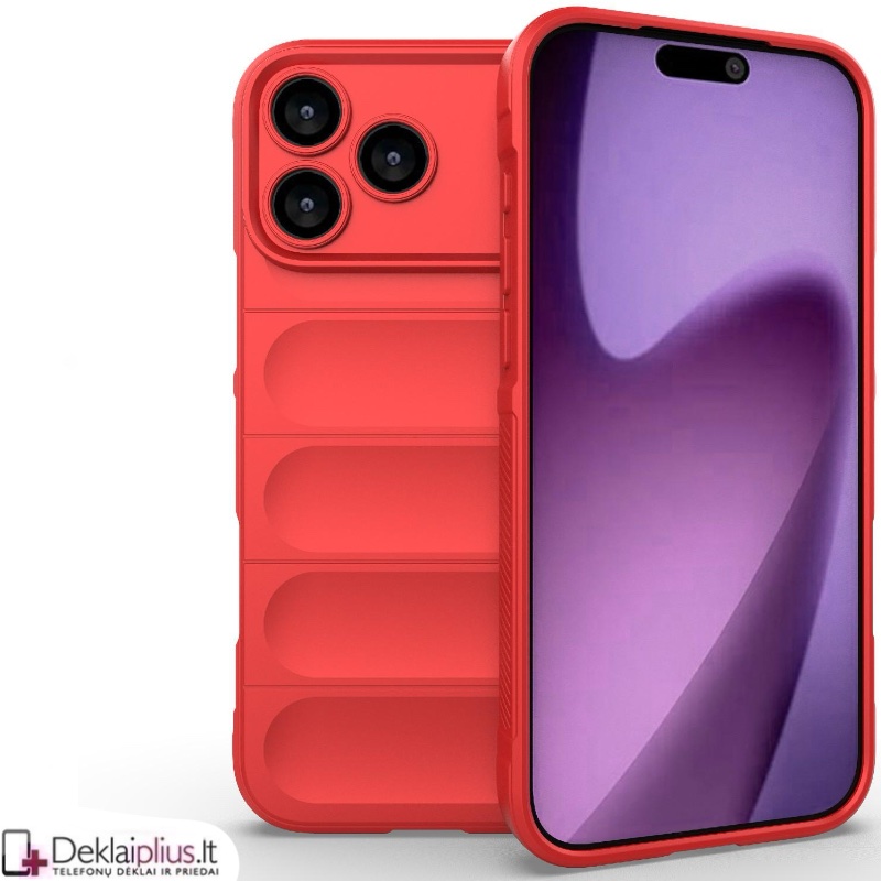 Magic Shield guminis dėklas su kameros apsauga - raudonas (Apple Iphone 17 Pro/Iphone 18 Pro) Magic Shield guminis dėklas su kameros apsauga - raudonas (Apple Iphone 17 Pro/Iphone 18 Pro)